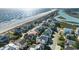 Stunning aerial view of the neighborhood's beach access at 619 Springs Ave., Pawleys Island, SC 29585