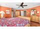 Primary bedroom with ceiling fan and lots of light at 619 Springs Ave., Pawleys Island, SC 29585