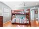 Bedroom with a built-in bunk bed, perfect for or guests at 619 Springs Ave., Pawleys Island, SC 29585