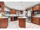 Spacious kitchen with island and stainless steel appliances at 619 Springs Ave., Pawleys Island, SC 29585