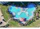 Aerial view of the resort-style pool with surrounding lounge chairs at 2151 Bridgeview Ct. # 3501, North Myrtle Beach, SC 29582