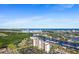 Aerial view of condo building, highlighting its location at 2151 Bridgeview Ct. # 3501, North Myrtle Beach, SC 29582