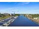 Aerial view of condo and marina, near the ocean at 2151 Bridgeview Ct. # 3501, North Myrtle Beach, SC 29582