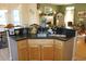Large kitchen island with granite countertop and ample storage at 1409 Arbor Rd., Loris, SC 29569