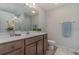 Bathroom with vanity, toilet, and shower at 615 Snowy Owl Way, Conway, SC 29527