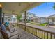 Relaxing front porch with wicker chairs, overlooking a quiet street at 6001-5137 S Kings Hwy., Myrtle Beach, SC 29575