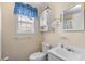 Small bathroom with toilet, sink, and shower/tub combo at 6001-5137 S Kings Hwy., Myrtle Beach, SC 29575