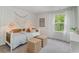 bedroom with daybed and patterned wallpaper at 2628 Riverboat Way, Conway, SC 29526