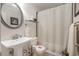 Bathroom with tub shower combination and vanity at 5001 N Ocean Blvd. # 2-I, North Myrtle Beach, SC 29582