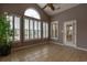 Sunroom with tile floors, plantation shutters and backyard access at 776 Wigston Ct., Myrtle Beach, SC 29579