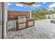 Outdoor kitchen with built-in grill and stone countertop at 851 Waterton Ave., Myrtle Beach, SC 29579