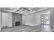 Living room with fireplace and high ceilings at 1817 Woodstork Dr., Conway, SC 29526