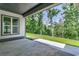 Covered patio overlooking a private backyard at 1817 Woodstork Dr., Conway, SC 29526
