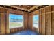 Under-construction bedroom with two windows and water views at 1817 Woodstork Dr., Conway, SC 29526