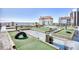 Outdoor putting green with ocean views at 7200 N Ocean Blvd. # 853, Myrtle Beach, SC 29572