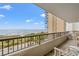 Balcony with partial ocean view and building view at 4719 South Ocean Blvd. # 309, North Myrtle Beach, SC 29582