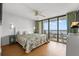 Main bedroom with ocean view and private balcony at 4719 South Ocean Blvd. # 309, North Myrtle Beach, SC 29582