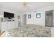 Bedroom with ocean view and dresser at 4719 South Ocean Blvd. # 309, North Myrtle Beach, SC 29582