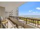 Spacious balcony overlooking the beach and ocean at 4719 South Ocean Blvd. # 309, North Myrtle Beach, SC 29582