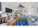 Bright living room features comfortable sofas, a large TV, and stylish decor at 4719 South Ocean Blvd. # 309, North Myrtle Beach, SC 29582