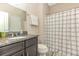 Bathroom with shower/tub combo and granite countertop at 1266 Brighton Hill Ave., Myrtle Beach, SC 29588