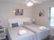Bright bedroom with two twin beds, nightstands, and artwork at 562 Blue Stem Dr. # 54R, Pawleys Island, SC 29585