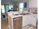 Modern kitchen with stainless steel appliances and white cabinets at 562 Blue Stem Dr. # 54R, Pawleys Island, SC 29585