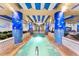 Indoor hot tub with a mermaid theme and relaxing atmosphere at 1105 S Ocean Blvd. # 1204, Myrtle Beach, SC 29572
