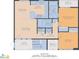 Floor plan showing a 2 bed, 2 bath layout with balconies at 4314 S Ocean Blvd. # B-1, North Myrtle Beach, SC 29582