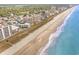 Aerial view of beach and high rise buildings at 4303 S Ocean Blvd. # 107, North Myrtle Beach, SC 29582