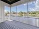 Relaxing screened porch overlooking a peaceful lake at 1302 Surf Pointe Dr., North Myrtle Beach, SC 29582