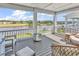 Large deck with scenic water views and comfortable seating at 312 West Palms Dr., Myrtle Beach, SC 29579