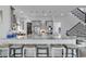 Island kitchen with seating for six and stainless steel appliances at 312 West Palms Dr., Myrtle Beach, SC 29579