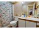 Clean bathroom with a shower/tub combo and vanity at 213 Birkdale Ln., Myrtle Beach, SC 29588