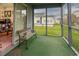 Peaceful screened porch with a view of the backyard at 213 Birkdale Ln., Myrtle Beach, SC 29588