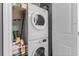 Stackable washer and dryer in a closet at 6001 - N-45 S Kings Hwy., Myrtle Beach, SC 29575