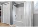 Clean bathroom with a bathtub and shower at 6001 - N-45 S Kings Hwy., Myrtle Beach, SC 29575