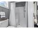 Bathroom with a shower stall and white tile at 6001 - N-45 S Kings Hwy., Myrtle Beach, SC 29575
