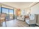 Bright living room with ocean view and comfortable seating at 6900 Ocean Blvd. N # 1205, Myrtle Beach, SC 29572