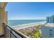 Stunning ocean and beach view from balcony at 6900 Ocean Blvd. N # 1205, Myrtle Beach, SC 29572