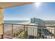 Stunning balcony view of the ocean and sandy beach at 6900 Ocean Blvd. N # 1205, Myrtle Beach, SC 29572