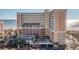Exterior view of the building and beachfront location at 6900 Ocean Blvd. N # 1205, Myrtle Beach, SC 29572