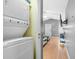 Stackable washer and dryer in a small closet at 6001 - 1550 S Kings Hwy., Myrtle Beach, SC 29575
