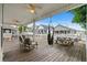 Relaxing deck features comfy seating, a hammock, and picnic table at 6001 - 1550 S Kings Hwy., Myrtle Beach, SC 29575