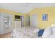Comfortable bedroom with king bed, vaulted ceiling and private access at 6001 - 1550 S Kings Hwy., Myrtle Beach, SC 29575