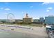 Aerial view of a beachfront hotel with easy access to the beach and pier at 1200 N Ocean Blvd. # 1002, Myrtle Beach, SC 29577