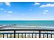 Enjoy ocean and pier views from this balcony at 1200 N Ocean Blvd. # 1002, Myrtle Beach, SC 29577