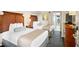 Two beds in a condo bedroom with ocean view access at 1200 N Ocean Blvd. # 1002, Myrtle Beach, SC 29577