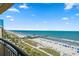 Panoramic ocean views from this balcony at 1200 N Ocean Blvd. # 1002, Myrtle Beach, SC 29577