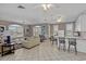 Spacious living room with kitchenette and comfortable seating at 4503 W Harbour Circle # S1, Little River, SC 29566